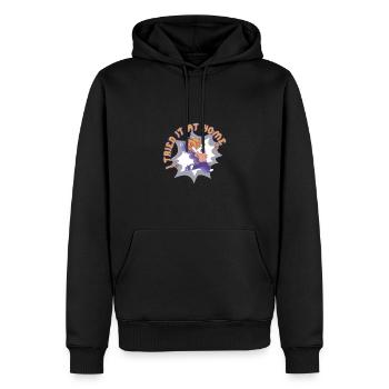 I Tried It At Home Skelett Fahrradunfall - Männer Premium Bio Hoodie - Schwarz - Vorne - Nico (187cm)