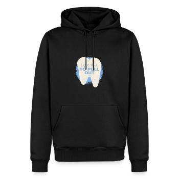 Zahnfee Humorvolle Spruchkunst - Männer Premium Bio Hoodie - Schwarz - Vorne - Nico (187cm)