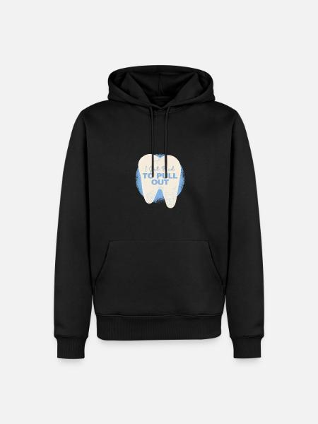 Zahnfee Humorvolle Spruchkunst - Männer Premium Bio Hoodie - Schwarz