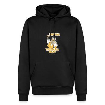 Fée des dents : dictons humoristiques - Sweat à capuche Premium bio Homme - noir - Devant - Nico (187cm)
