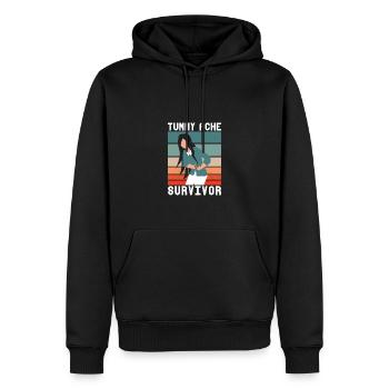 Bauchschmerzen Überlebender Stark und Tapfer - Männer Premium Bio Hoodie - Schwarz - Vorne - Nico (187cm)