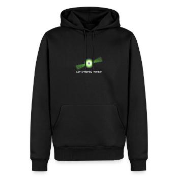 Neutrons Star Science Universe - Men’s Premium Organic Hoodie - black - Front - Nico (187cm)