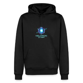 Neutrons Star Science Universe - Men’s Premium Organic Hoodie - black - Front - Nico (187cm)