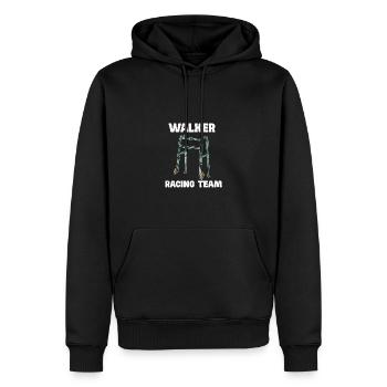 Walker Racing Team - Lustiger Rollator - Männer Premium Bio Hoodie - Schwarz - Vorne - Nico (187cm)