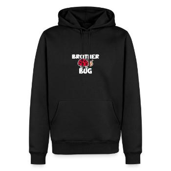 Brother Bug Lustiger Marienkäfer Cartoon für - Männer Premium Bio Hoodie - Schwarz - Vorne - Nico (187cm)