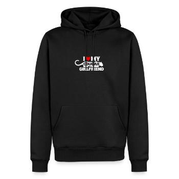 Ich Liebe Meine Cougar Freundin - Männer Premium Bio Hoodie - Schwarz - Vorne - Nico (187cm)