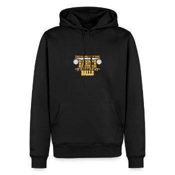 Je Älter Ich Werde, Desto Härter Wird Es, Meine - Männer Premium Bio Hoodie - Schwarz - Vorne - Nico (187cm)