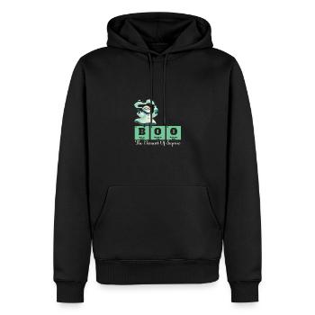 Boo L’élément de surprise Chimie Fantômes - Sweat à capuche Premium bio Homme - noir - Devant - Nico (187cm)