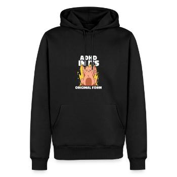 ADHD In Its Original Form Creative - Men’s Premium Organic Hoodie - black - Front - Nico (187cm)