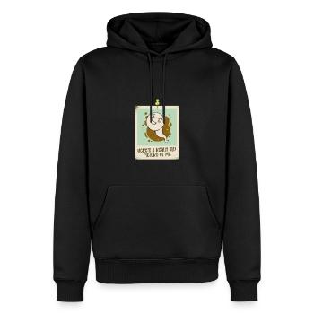 Hier Ist Ein Wirklich Altes Bild Von Mir Lustiges - Männer Premium Bio Hoodie - Schwarz - Vorne - Nico (187cm)