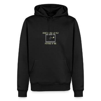 Hier Ist Ein Wirklich Altes Bild Von Mir Lustiges - Männer Premium Bio Hoodie - Schwarz - Vorne - Nico (187cm)