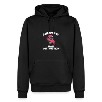 A Weapon Of Mass Destruction Chillendes - Männer Premium Bio Hoodie - Schwarz - Vorne - Nico (187cm)