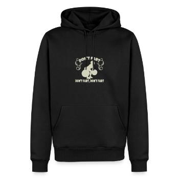 Don't Fart Lustiges Fitness Motiv für - Männer Premium Bio Hoodie - Schwarz - Vorne - Nico (187cm)