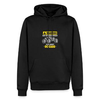 L’attention pourrait spontanément parler des voitures RC - Sweat à capuche Premium bio Homme - noir - Devant - Nico (187cm)