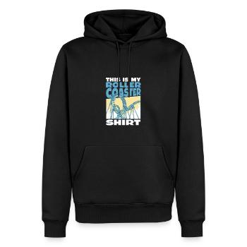 C’est mon aventure de chemise de montagnes russes pour - Sweat à capuche Premium bio Homme - noir - Devant - Nico (187cm)