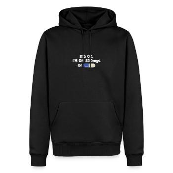 C’est bon, je suis sur 500 mg de fukitol humoristique - Sweat à capuche Premium bio Homme - noir - Devant - Nico (187cm)