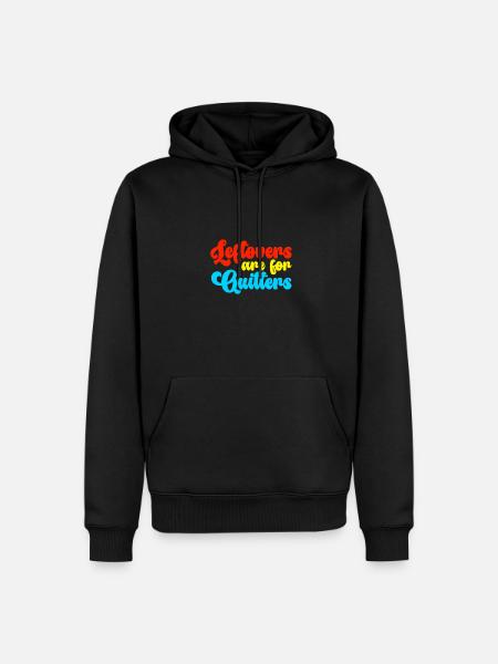 Rester er til rygere Sjov mad Citat - Herre Premium økologisk hoodie - sort