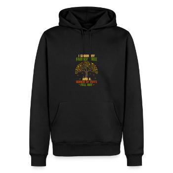 J’ai secoué mon arbre généalogique et un tas de noix est tombé - Sweat à capuche Premium bio Homme - noir - Devant - Nico (187cm)