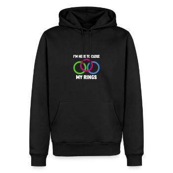 Ich Schließe Meine Ringe Fitness Motivation Sport - Männer Premium Bio Hoodie - Schwarz - Vorne - Nico (187cm)
