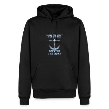 Entschuldigung Für Meine Worte Beim Anlegen Des - Männer Premium Bio Hoodie - Schwarz - Vorne - Nico (187cm)