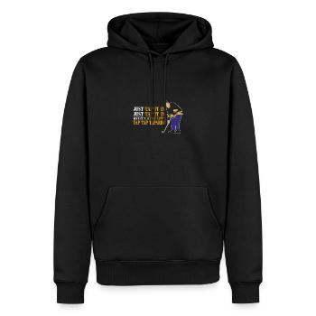 Just Tap It In Golf Lustige Golfspieler - Männer Premium Bio Hoodie - Schwarz - Vorne - Nico (187cm)