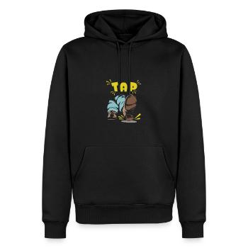 TAP Steps Rhythm Dynamics pour les amateurs de danse - Sweat à capuche Premium bio Homme - noir - Devant - Nico (187cm)