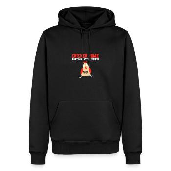 Chicken Game Don't Look At The Chicken Game Over - Männer Premium Bio Hoodie - Schwarz - Vorne - Nico (187cm)