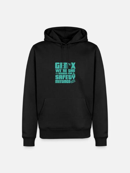 Gen X: Wij zijn de reden voor - Mannen Premium Bio hoodie - zwart