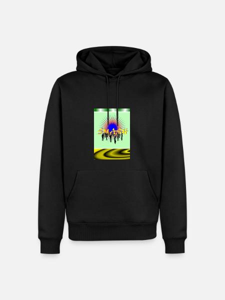 SMASH - Männer Premium Bio Hoodie - Schwarz