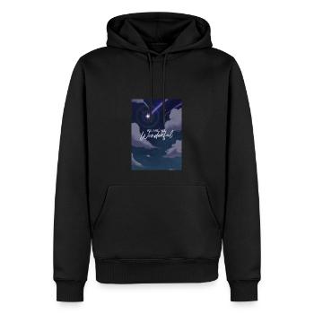 We Are All Wonderful Gift Idea Birthday - Men’s Premium Organic Hoodie - black - Front - Nico (187cm)