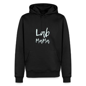 Dog Lovers Lab Mama Labrador Retriever Besit - Men’s Premium Organic Hoodie - black - Front - Nico (187cm)
