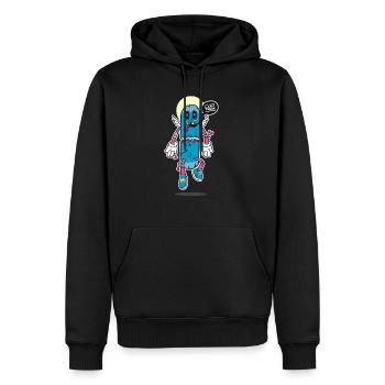 der letzte Skateboard Trick - Männer Premium Bio Hoodie - Schwarz - Vorne - Nico (187cm)