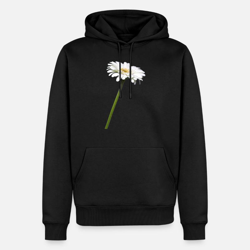 Gerbera I exempté - Sweat à capuche Premium bio Homme - noir