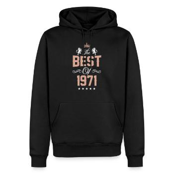 1971 best of - Männer Premium Bio Hoodie - Schwarz - Vorne - Nico (187cm)