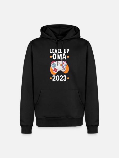 Großmutter 2023 Schwanger Werdende Oma - Männer Premium Bio Hoodie - Schwarz