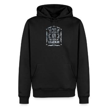 1970 Born - 51 birthday born 1970 - Men’s Premium Organic Hoodie - black - Front - Nico (187cm)