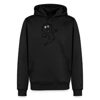 ghost 2 - Men’s Premium Organic Hoodie - black - Front - Nico (187cm)