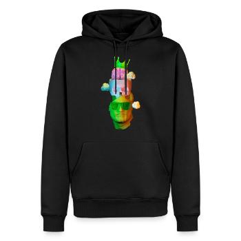 Thinking of Summer - Men’s Premium Organic Hoodie - black - Front - Nico (187cm)