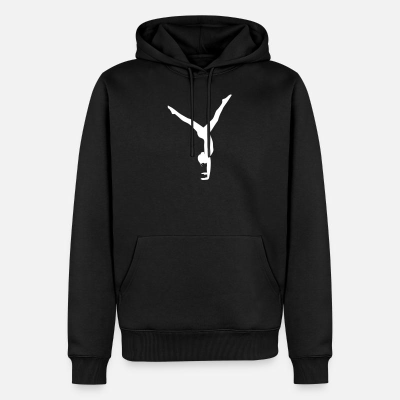 handstand - Sweat à capuche Premium bio Homme - noir