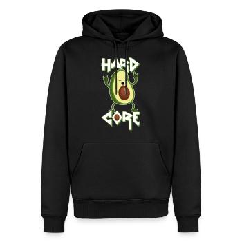 Avocado - Hard Core - Metal - Rock - Lustig -Humor - Sweat à capuche Premium bio Homme - noir - Devant - Nico (187cm)