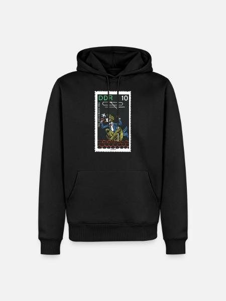 Stamp - Men’s Premium Organic Hoodie - black