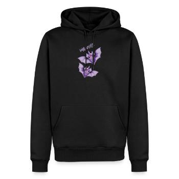 Fang-geschmackvolle Halloween-Einhornfledermäuse - Männer Premium Bio Hoodie - Schwarz - Vorne - Nico (187cm)