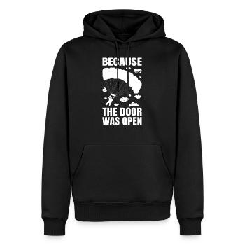 Parachute parachute cadeau de skydiage - Sweat à capuche Premium bio Homme - noir - Devant - Nico (187cm)