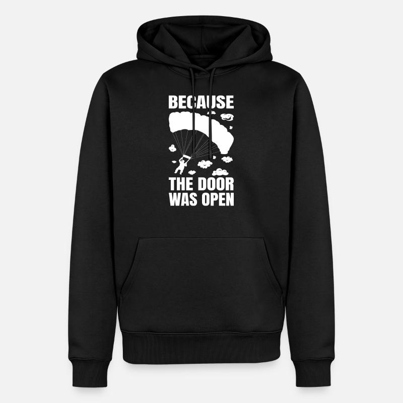 Parachute parachute cadeau de skydiage - Sweat à capuche Premium bio Homme - noir