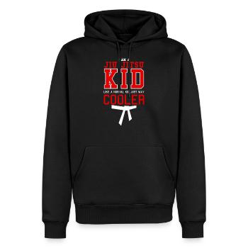 jiu jitsu Like A Normal Kid Just Way Cooler - Sweat à capuche Premium bio Homme - noir - Devant - Nico (187cm)