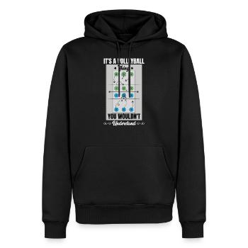 Volleyball Spruch Lustige Volleyballmannschaft - Männer Premium Bio Hoodie - Schwarz - Vorne - Nico (187cm)