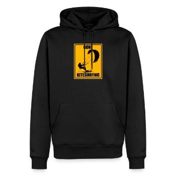 Gone Kitesurfing Vintage Kiteboarding Design Chemise - Sweat à capuche Premium bio Homme - noir - Devant - Nico (187cm)