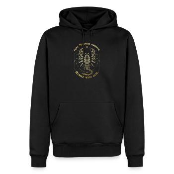 Scorpion Passion Signe du zodiaque Cadeau Astrologie Art - Sweat à capuche Premium bio Homme - noir - Devant - Nico (187cm)