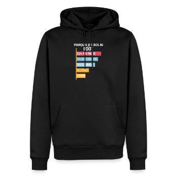 Why I Lose at Football Player Soccer - Men’s Premium Organic Hoodie - black - Front - Nico (187cm)