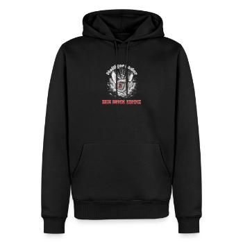 Turbo Turbo Saturateur Sacré - Sweat à capuche Premium bio Homme - noir - Devant - Nico (187cm)